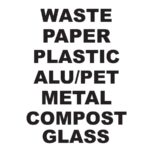 7 st olika sorteringsfraktioner medföljer varje HAMPTON BIN